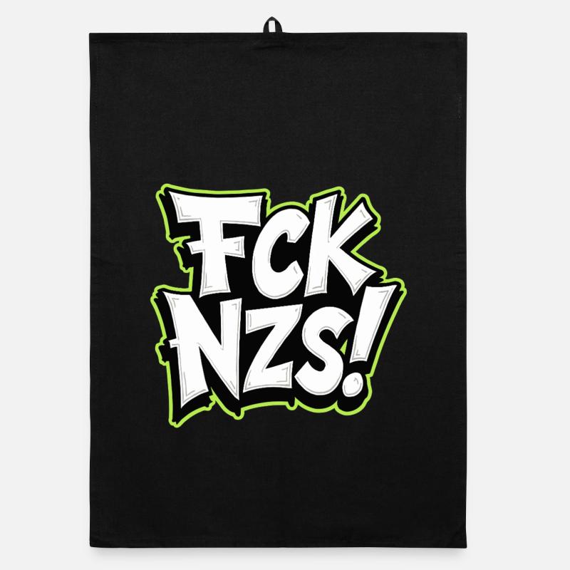 FCK NZS Statement against Racism Organic dish towel
