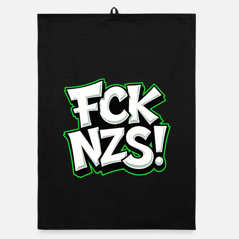 FCK NZS Statement against Racism Organic dish towel