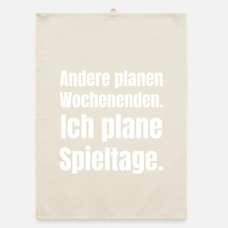 Others plan weekends. I'm planning match days. Organic dish towel