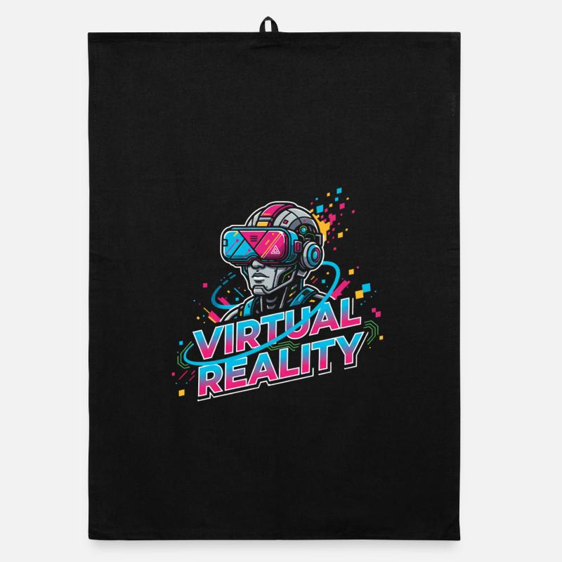 Virtual Reality SciFi Organic dish towel