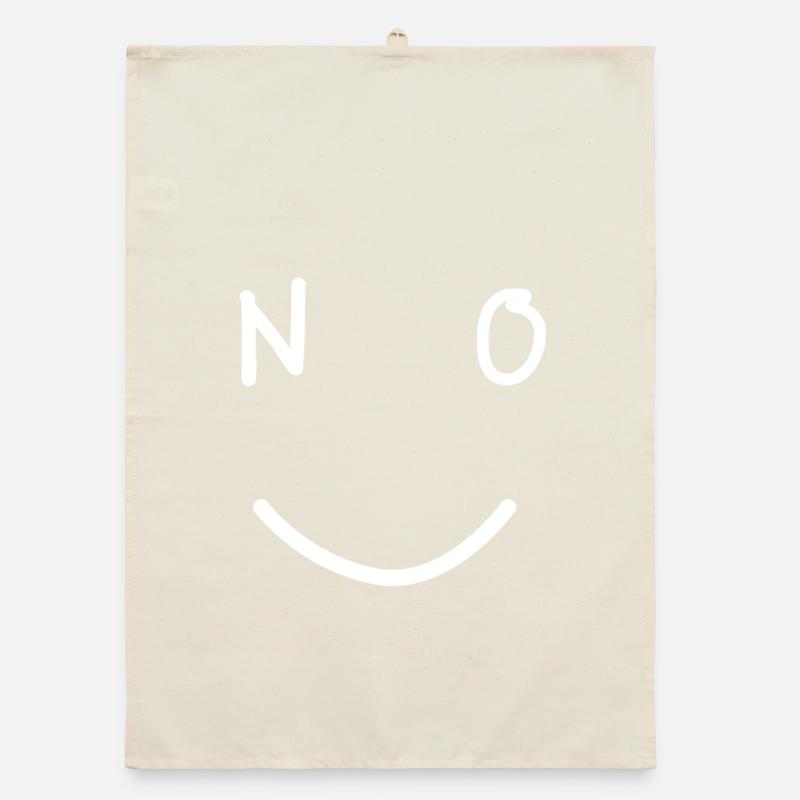NO. Minimal Smile Statement Trend Organic dish towel