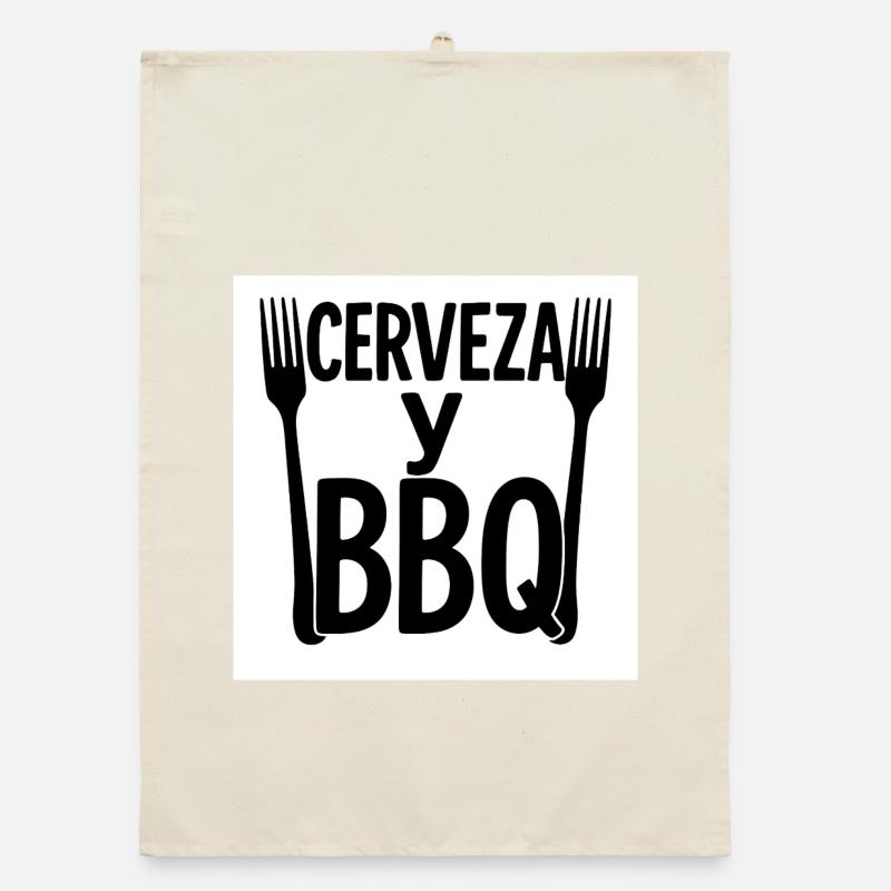 Digital Design "Beer & BBQ" Organic dish towel