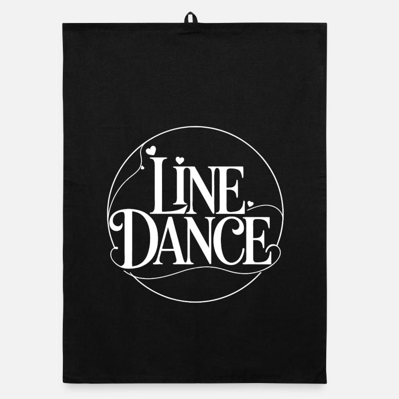 Ornement de lettrage LineDance Torchon bio