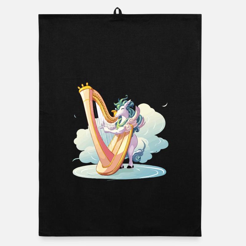Harfentier on clouds Organic dish towel
