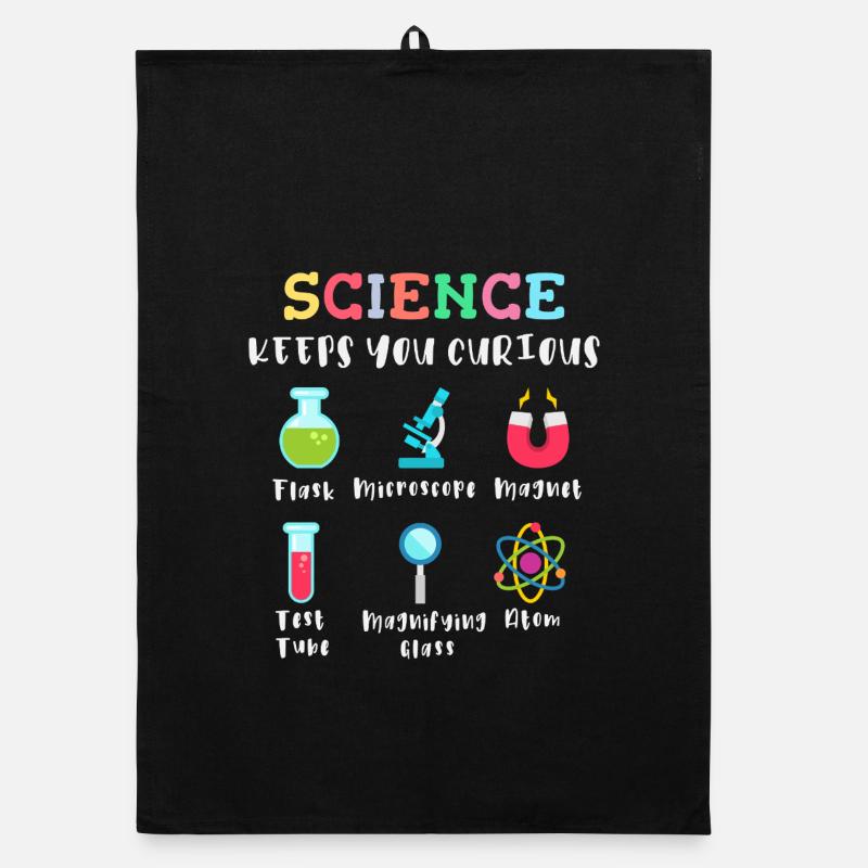Science arouses curiosity Organic dish towel
