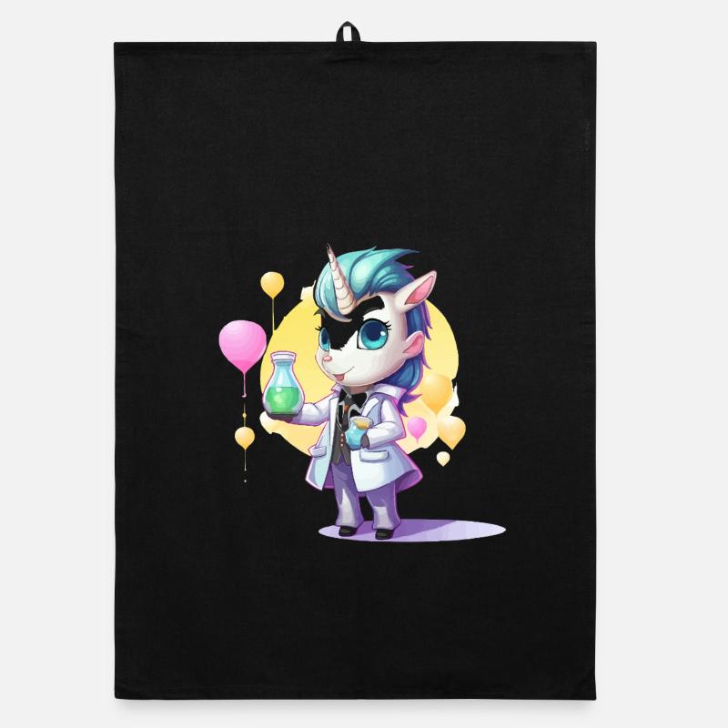 Unicorn Science Lab Organic dish towel