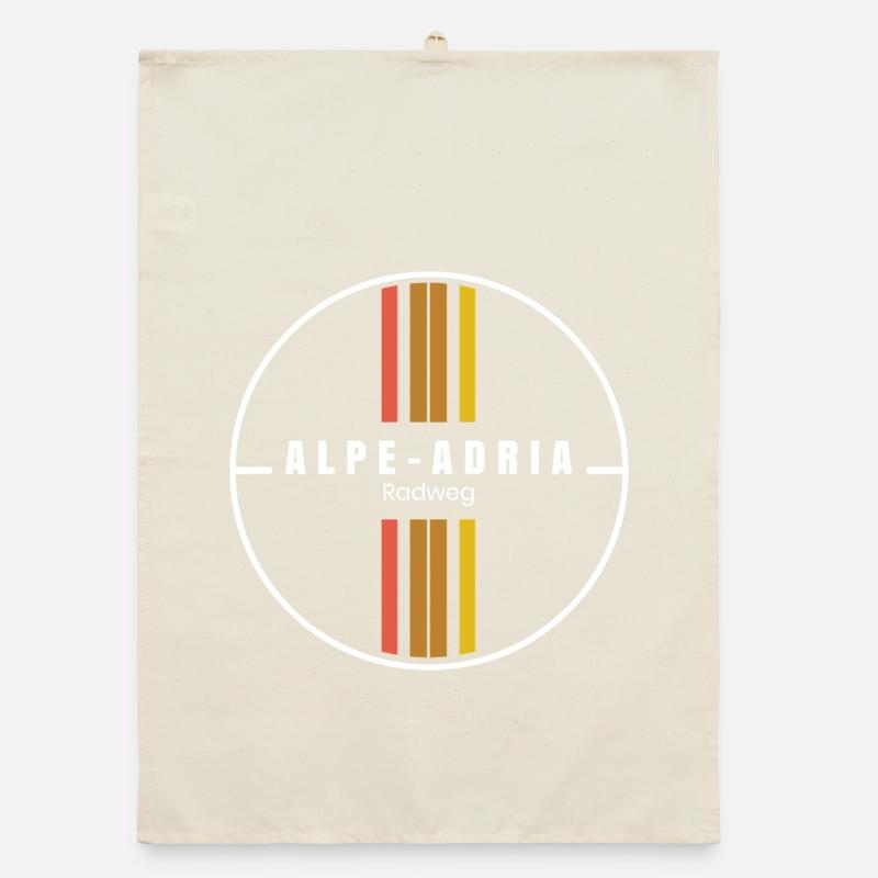 Alpe-Adria Cycle Path Organic dish towel
