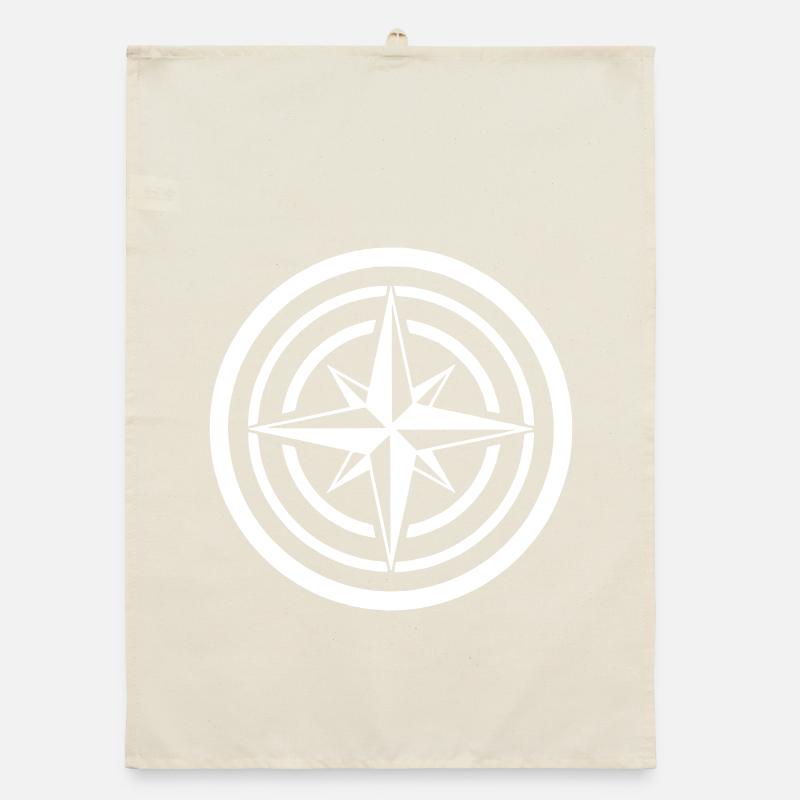 Vent, Vent, Navigation dans le cercle de rose, Compass Clean Torchon bio