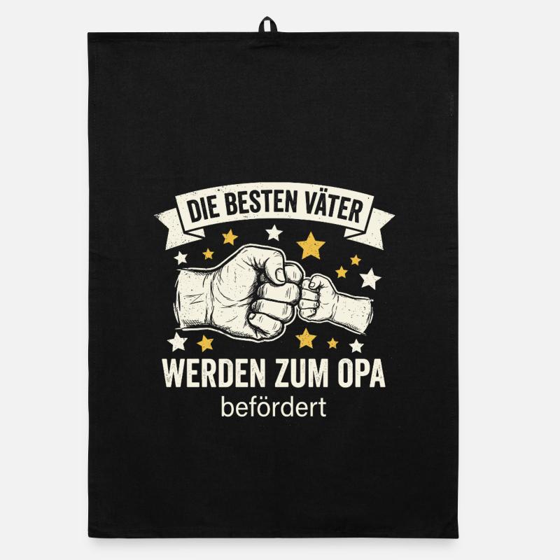 Die Besten Väter Werden Zum Opa Befördert I Geburt Organic Geschirrtuch