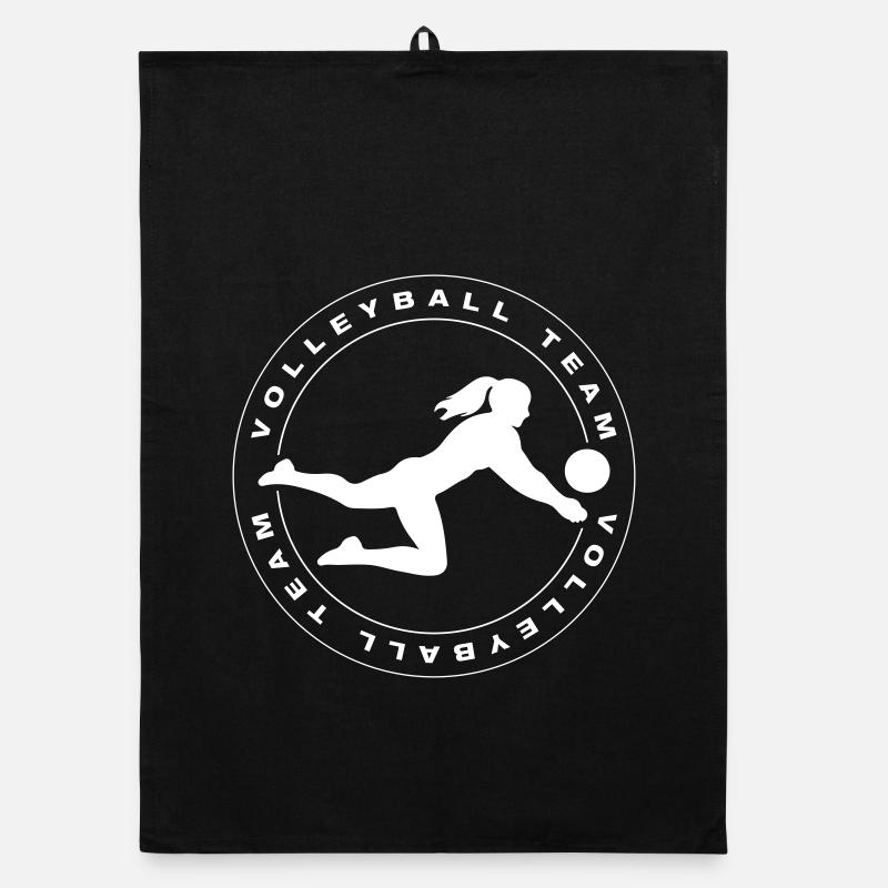 Volleyball Team Mannschaft Organic Geschirrtuch