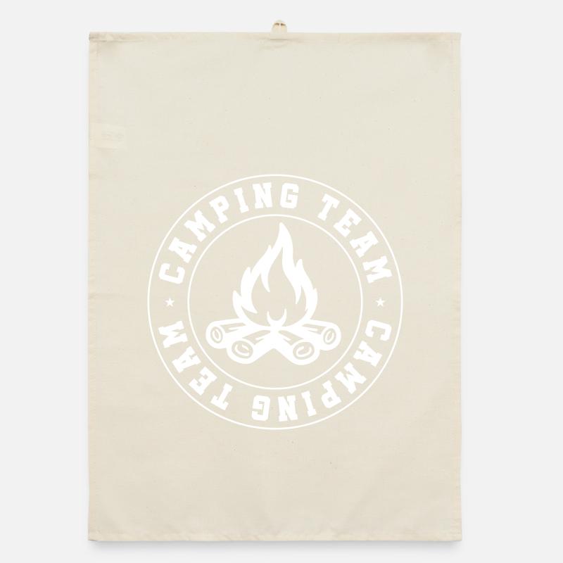 Camping Team Campfire Organic dish towel
