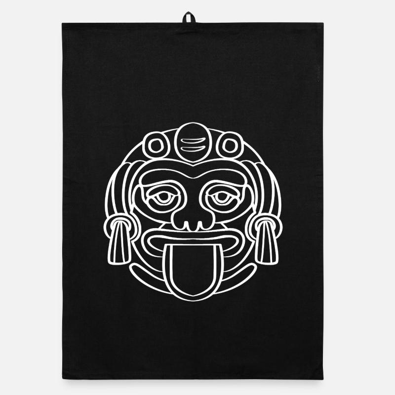 Maya kalender aztec Inka Organic Geschirrtuch