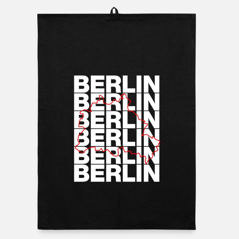 L’ÉTAT FÉDÉRAL DE BERLIN, LA CAPITALE ! FRONTIÈRE NATIONALE Torchon bio