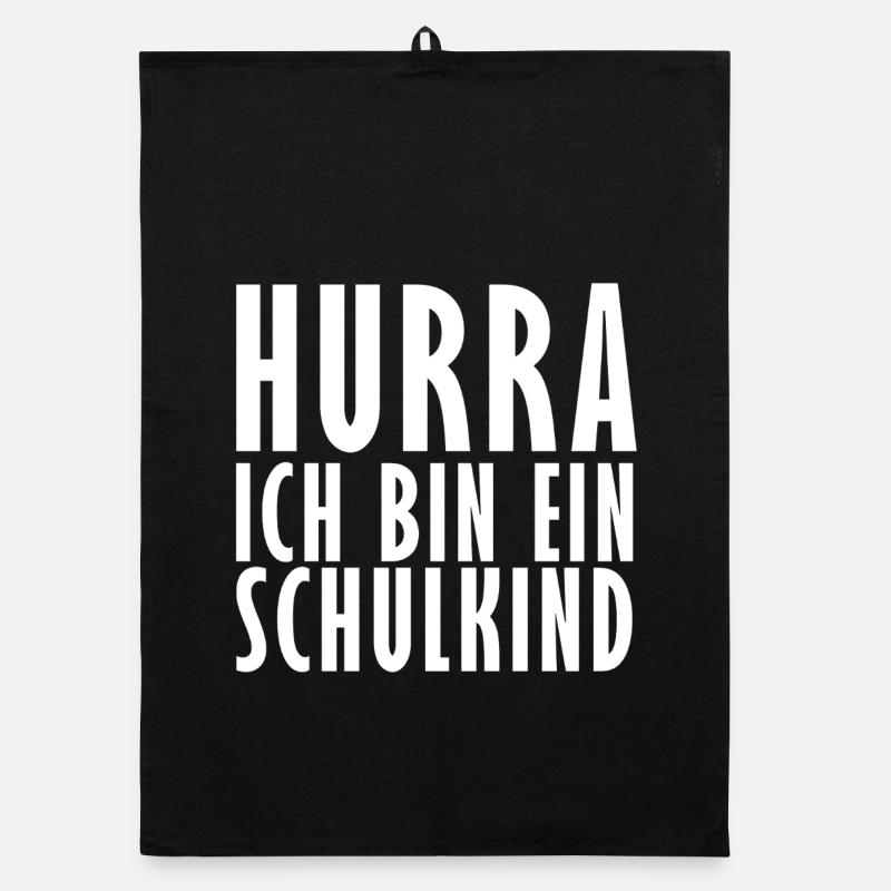 Hurra ich bin ein Schulkind Organic Geschirrtuch