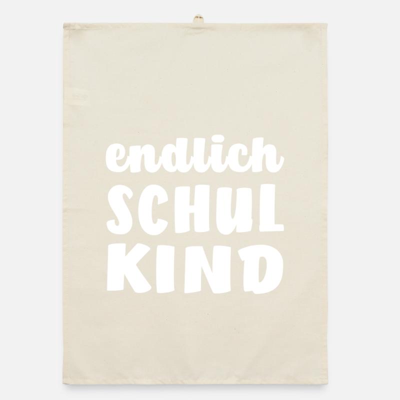 Endlich Schulkind Organic Geschirrtuch