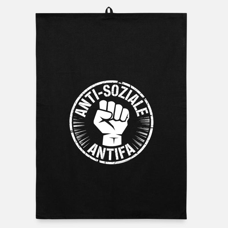 Antifa gegen Nazis – Antifa-Logo Organic Geschirrtuch