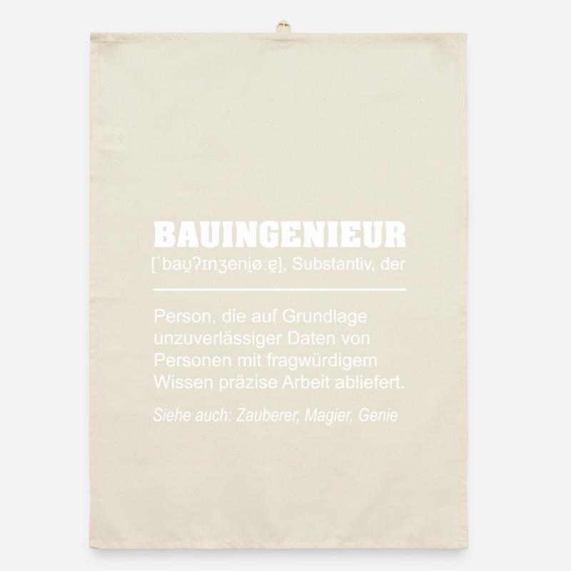 Civil Engineer Definition Funny Organic dish towel