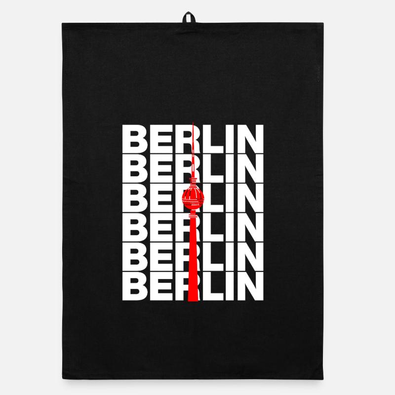 TOUR DE TÉLÉVISION DE BERLIN, ALEX POINT DE REPÈRE DIT EST BERLIN Torchon bio