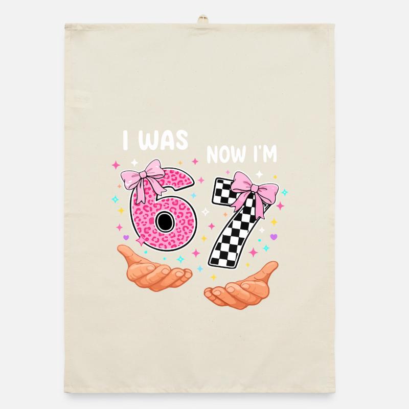 J’avais 6 ans, maintenant j’en ai 7 - sept ans Torchon bio