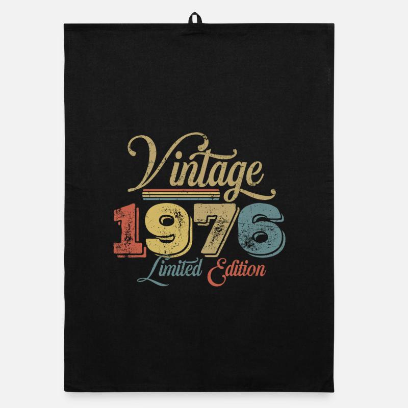1976 50. Geburtstag Organic Geschirrtuch