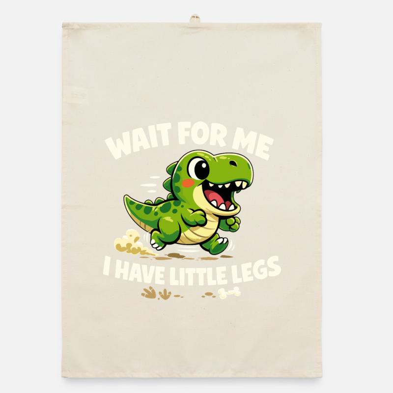 Wait for me - I've got funny short legs Organic dish towel