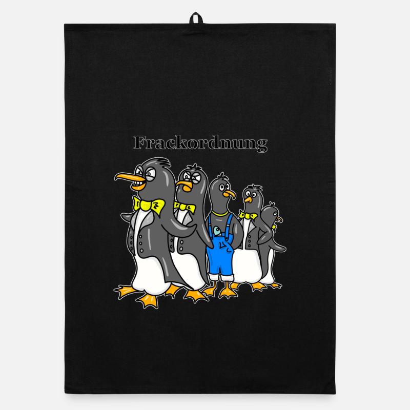 Ordre du vestige de queue-de-pie - Dessin animé drôle de Pingouin Torchon bio