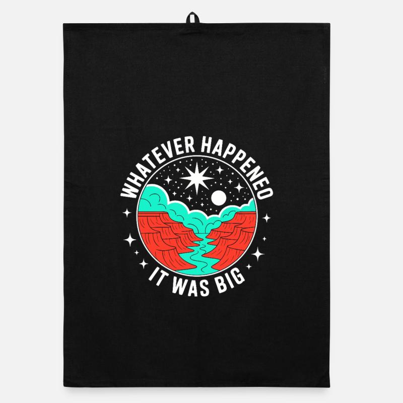 Whatever Happened It Was Big – Cosmic Scene Organic Geschirrtuch