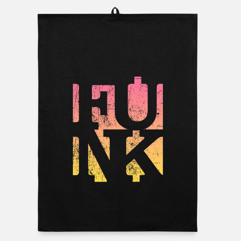 Funk Retro Musik Organic Geschirrtuch