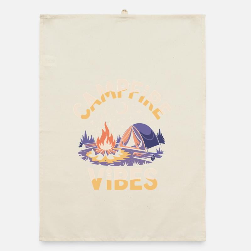 Campfire Vibes Organic dish towel