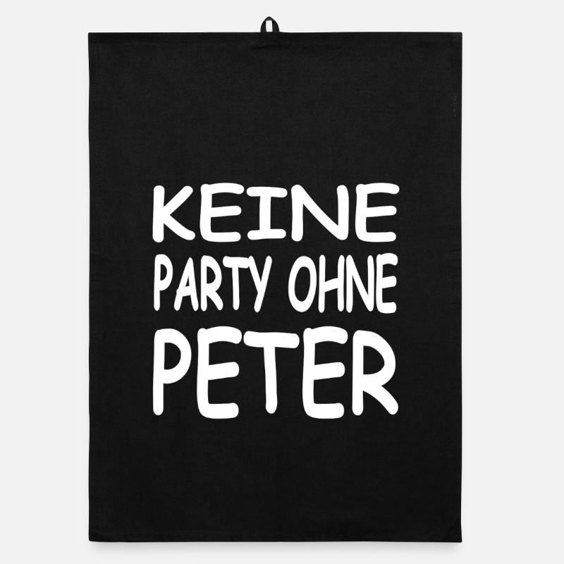 Peter - Organic Geschirrtuch - Schwarz