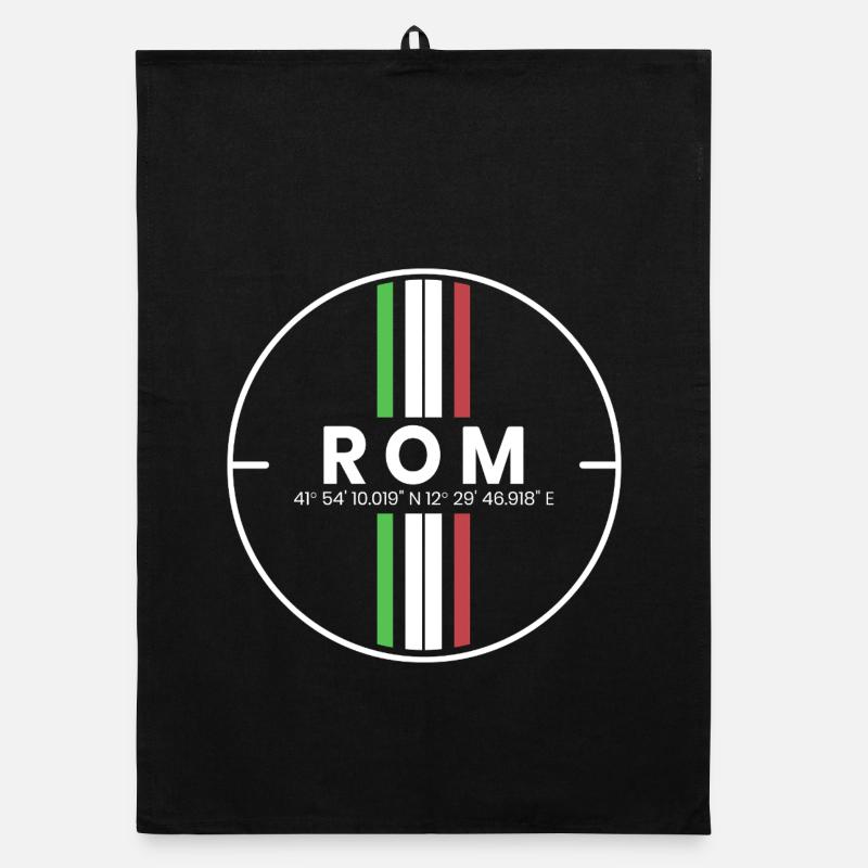 Rom Koordinaten Organic Geschirrtuch