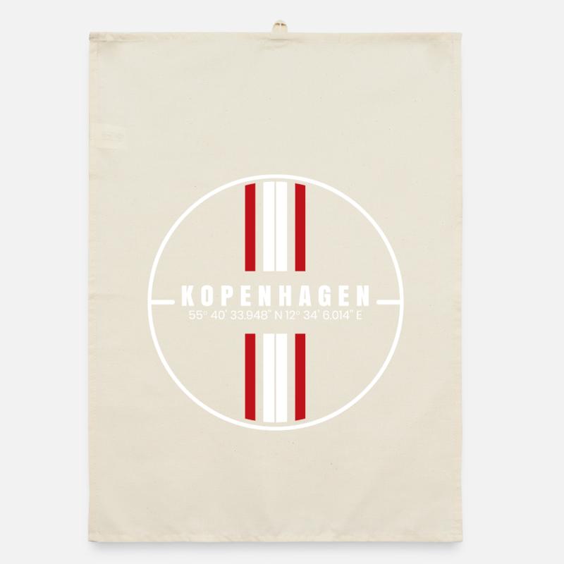Copenhagen Coordinates Organic dish towel