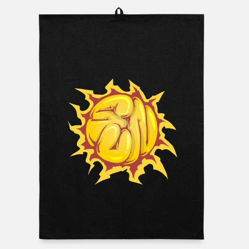 Graffiti Sun Organic dish towel