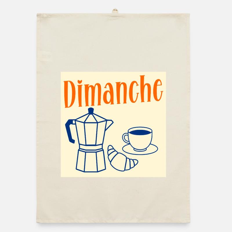 Dimanche Café Croissant Torchon bio