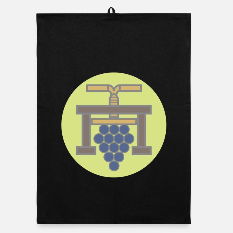 20506_Winzer, Vigneron Grapepresse Millésime Torchon bio