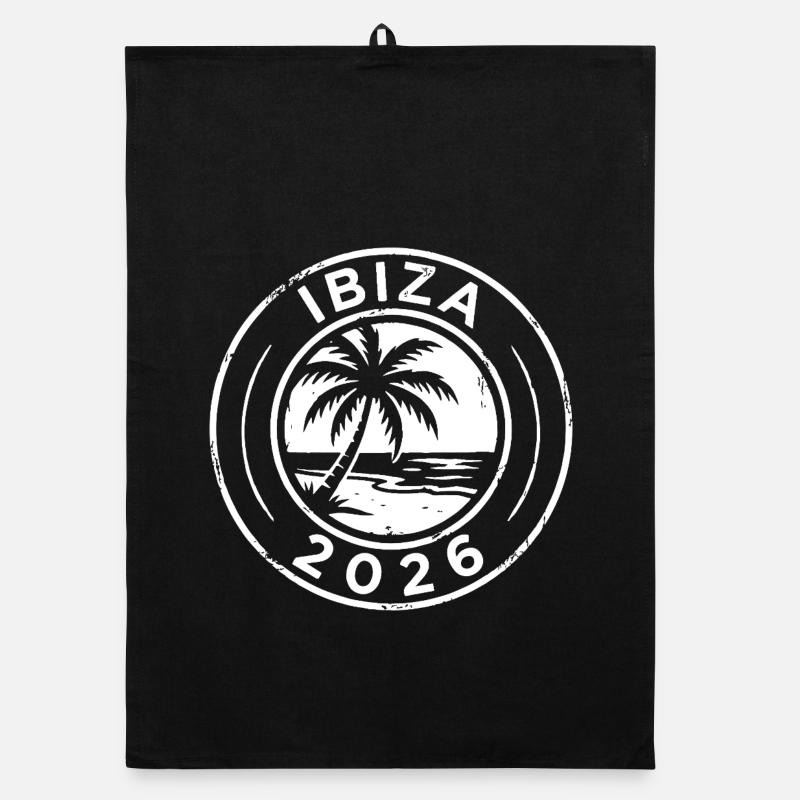 Ibiza 2026 Palm Tree Organic dish towel