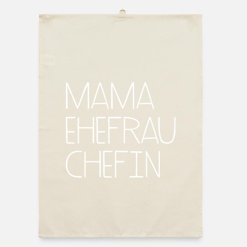Mama Ehefrau Chefin Muttertag Organic dish towel
