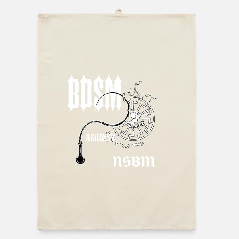 BDSM Gothic Contrast Organic dish towel
