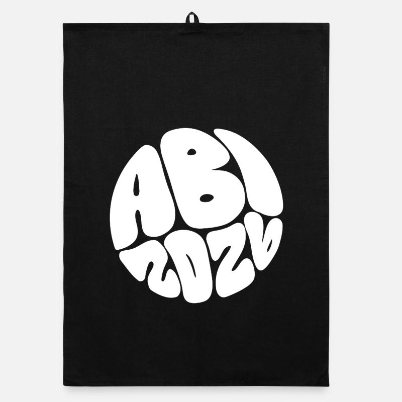Blob Schrift Kreis Muster Organic Geschirrtuch