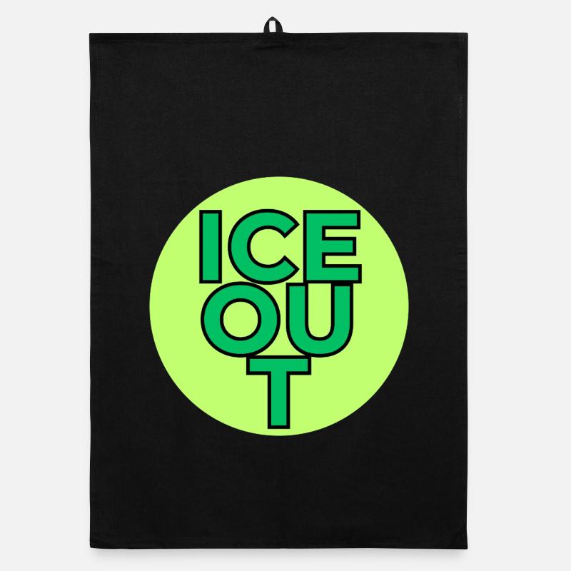 I C E out! Organic dish towel