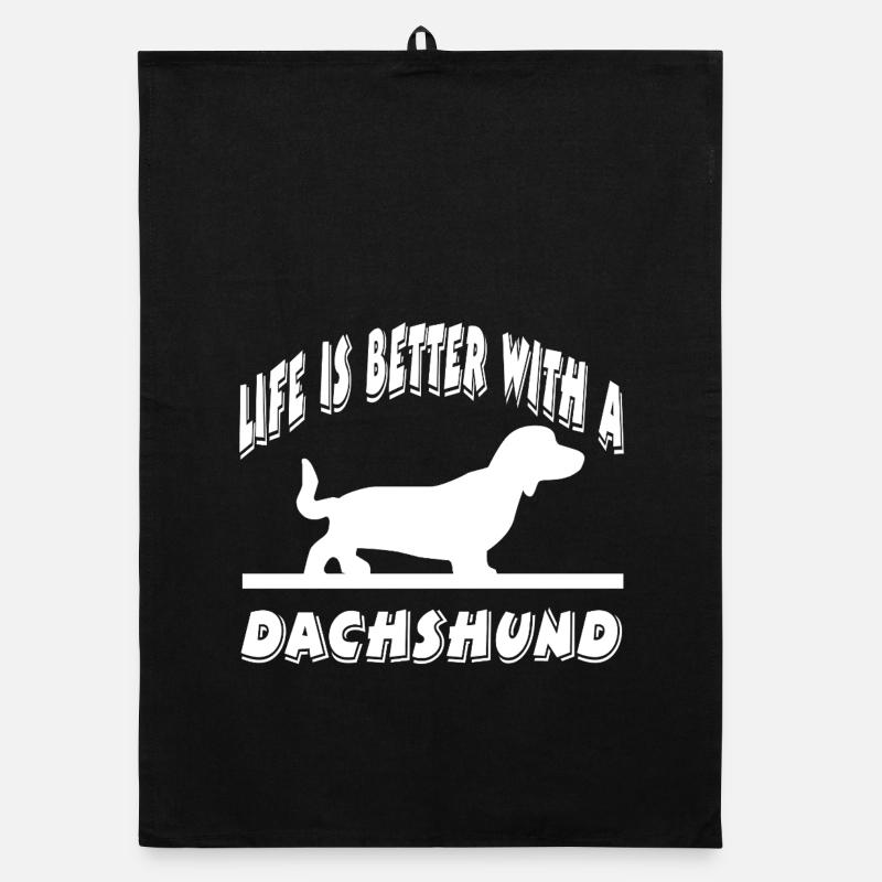 Dackel Organic Geschirrtuch