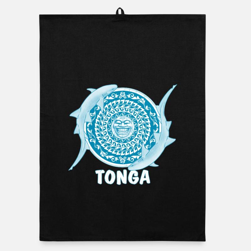 Tonga Ammenhai - Organic Geschirrtuch - Schwarz
