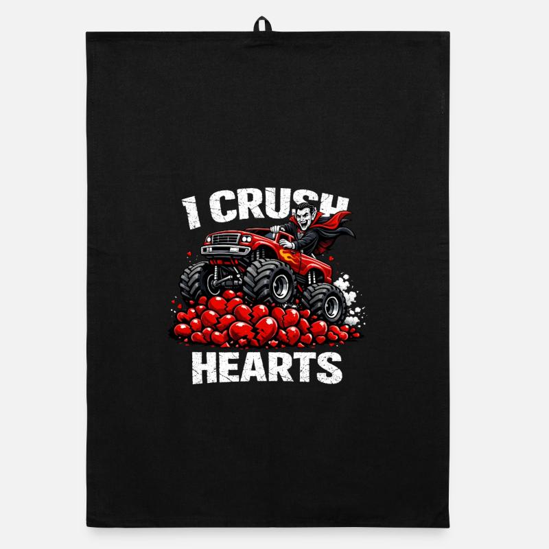 Saint-Valentin Je Brise le cœur Monstre vampire Torchon bio