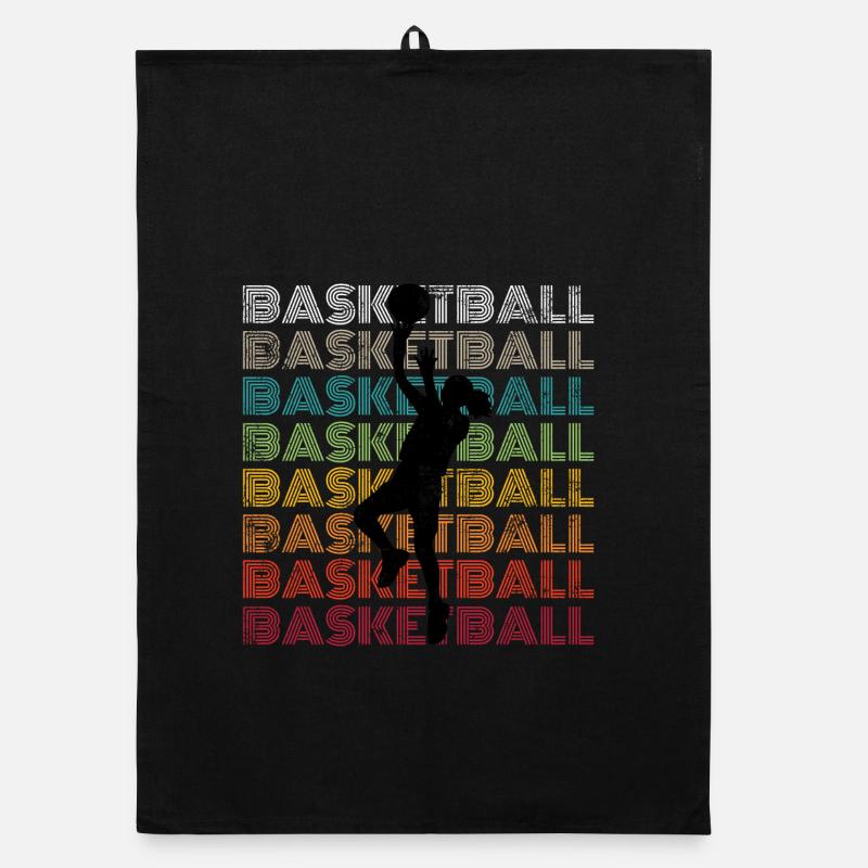 Basketball Mädchen Organic Geschirrtuch