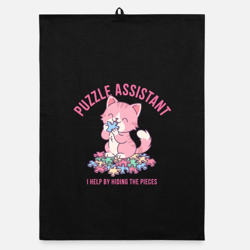 Aide au puzzle et citation pour chat Torchon bio