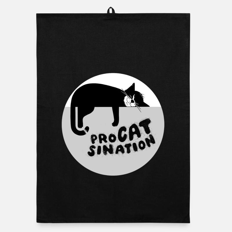 Typ-o-Cat #87 ProCATsination Organic Geschirrtuch