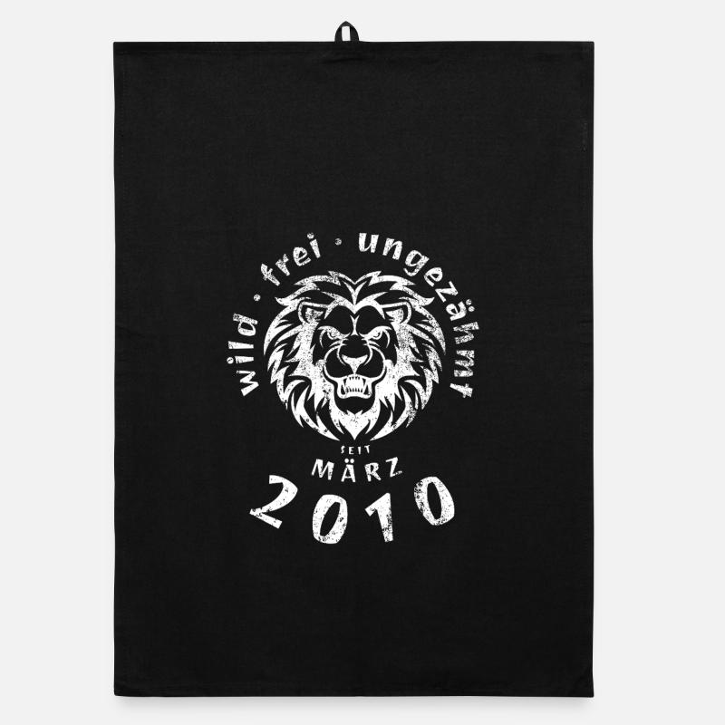 16. Geburtstag Wild, free & untamed since 03/2010 Organic dish towel