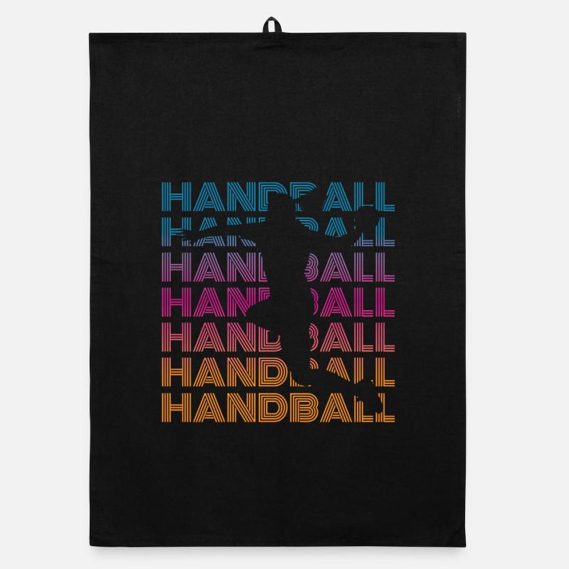 Handball player Organic dish towel