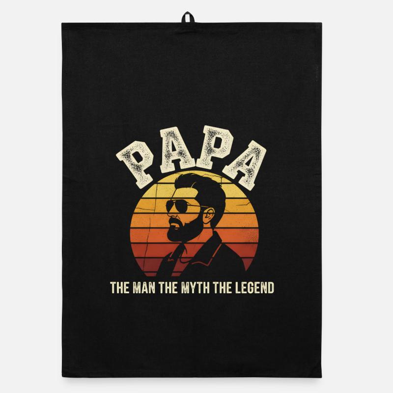 Papa Legend Retro Sun Organic Geschirrtuch