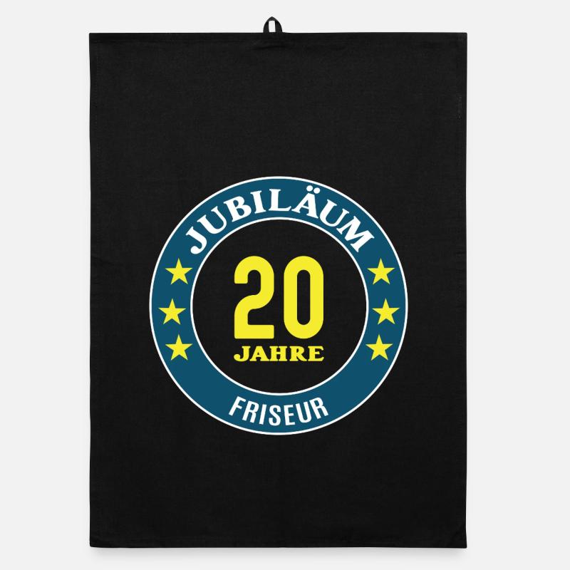 20e anniversaire du coiffeur 20 ans Torchon bio